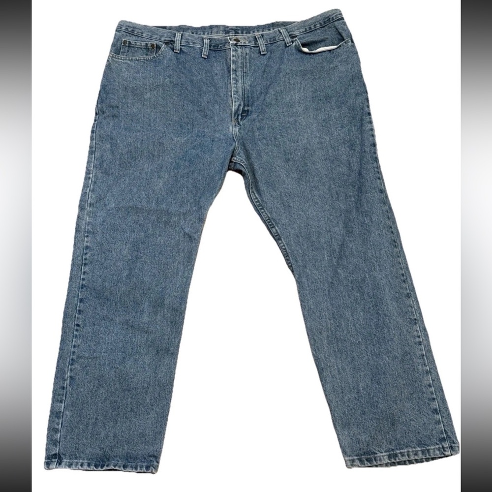 Wrangler Regular Fit Blue Jeans Mens Sz 48 x 30 Medium Wash A0002